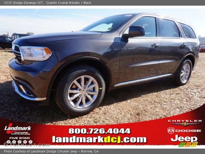 Granite Crystal Metallic / Black 2015 Dodge Durango SXT