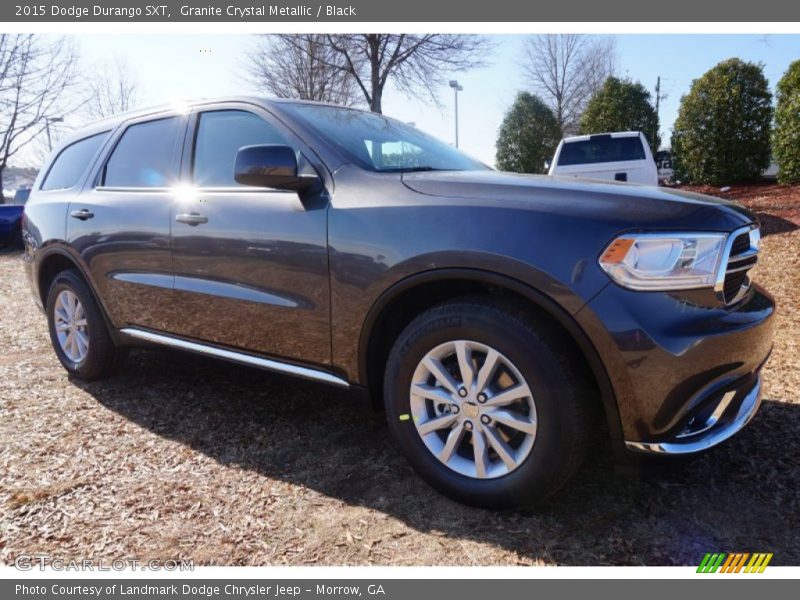 Granite Crystal Metallic / Black 2015 Dodge Durango SXT