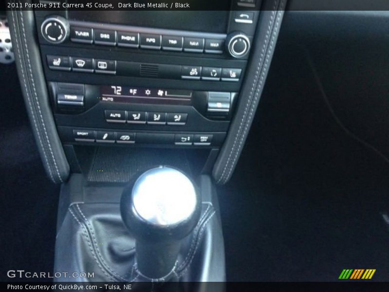 Dark Blue Metallic / Black 2011 Porsche 911 Carrera 4S Coupe