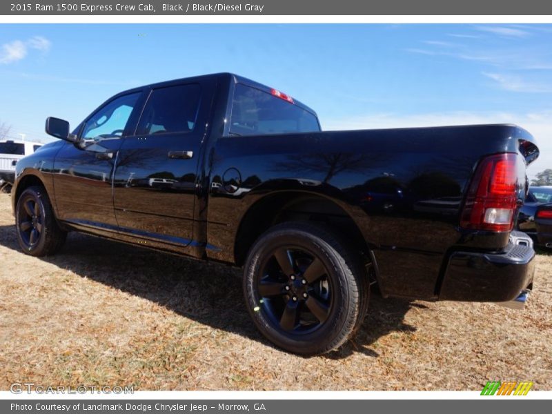 Black / Black/Diesel Gray 2015 Ram 1500 Express Crew Cab