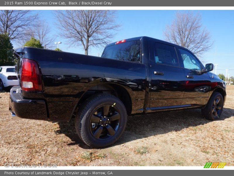 Black / Black/Diesel Gray 2015 Ram 1500 Express Crew Cab
