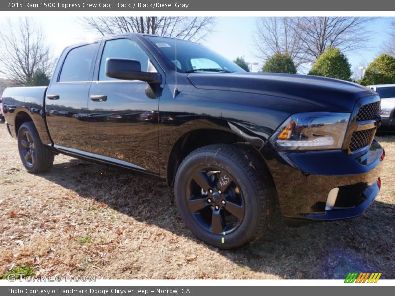 Black / Black/Diesel Gray 2015 Ram 1500 Express Crew Cab