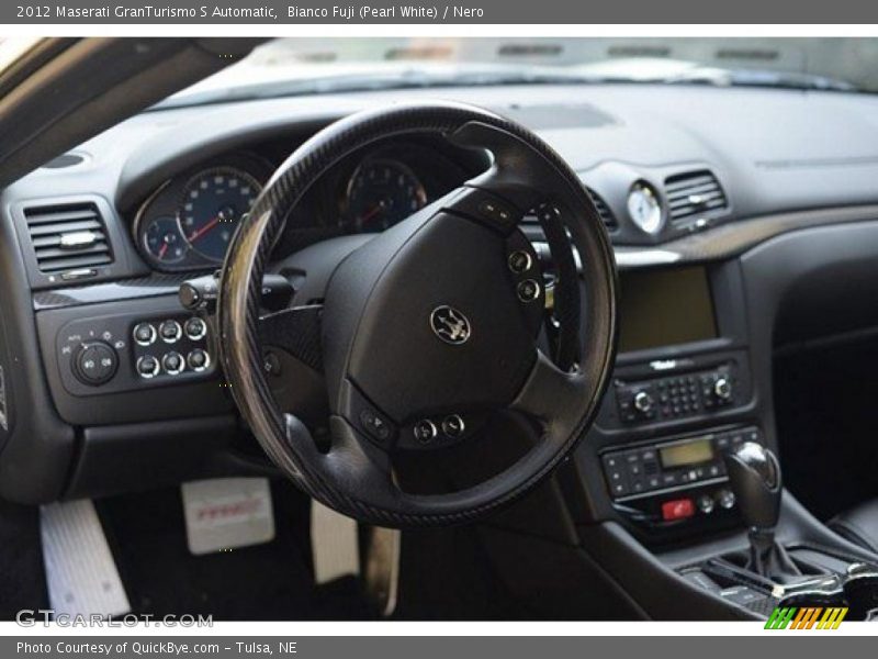 Bianco Fuji (Pearl White) / Nero 2012 Maserati GranTurismo S Automatic
