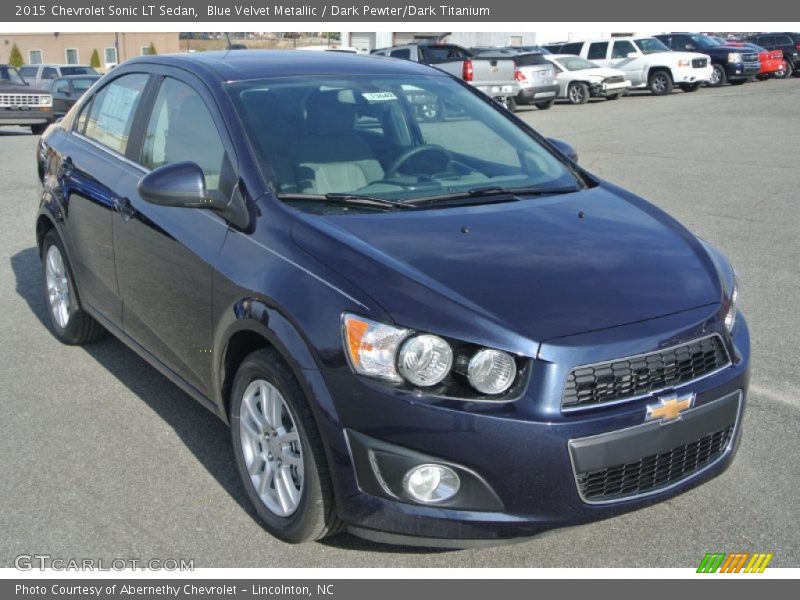 Blue Velvet Metallic / Dark Pewter/Dark Titanium 2015 Chevrolet Sonic LT Sedan