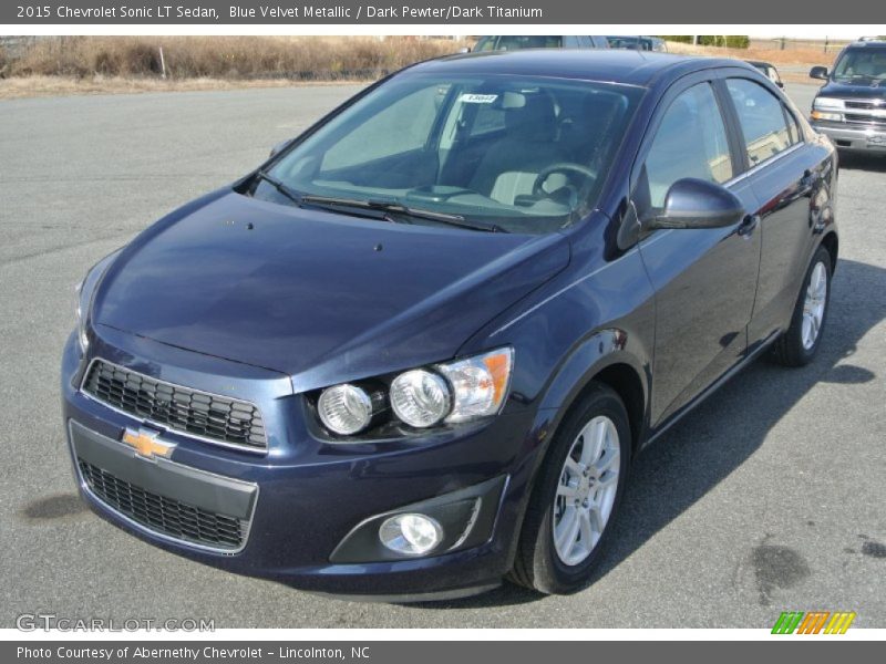 Blue Velvet Metallic / Dark Pewter/Dark Titanium 2015 Chevrolet Sonic LT Sedan