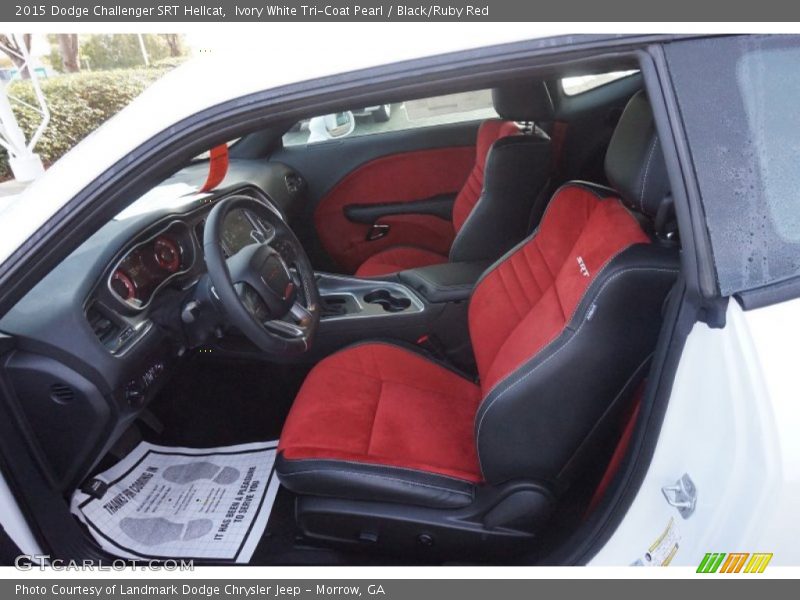 2015 Challenger Srt Hellcat Black Ruby Red Interior Photo No