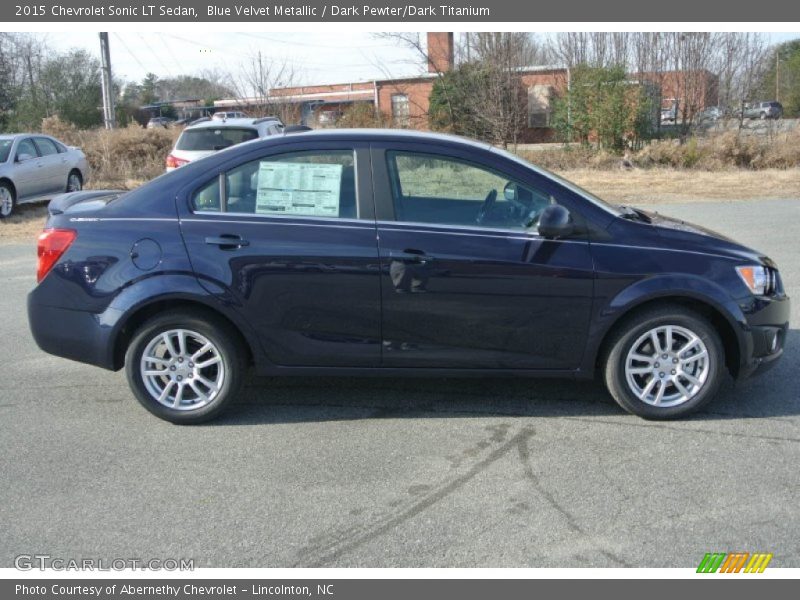 Blue Velvet Metallic / Dark Pewter/Dark Titanium 2015 Chevrolet Sonic LT Sedan
