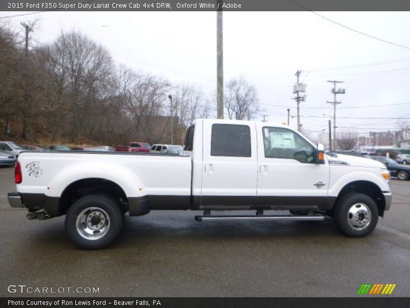 Oxford White / Adobe 2015 Ford F350 Super Duty Lariat Crew Cab 4x4 DRW