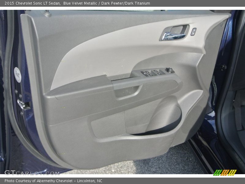 Blue Velvet Metallic / Dark Pewter/Dark Titanium 2015 Chevrolet Sonic LT Sedan