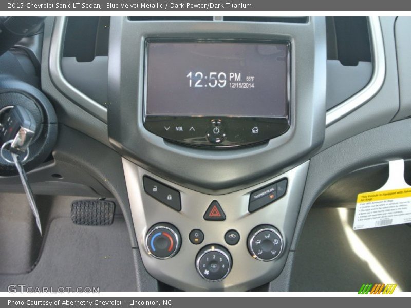 Blue Velvet Metallic / Dark Pewter/Dark Titanium 2015 Chevrolet Sonic LT Sedan