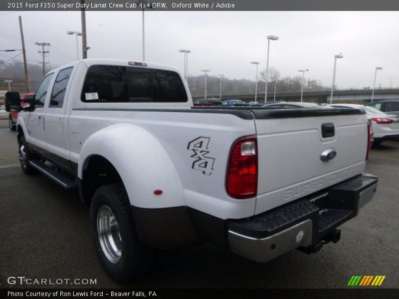 Oxford White / Adobe 2015 Ford F350 Super Duty Lariat Crew Cab 4x4 DRW