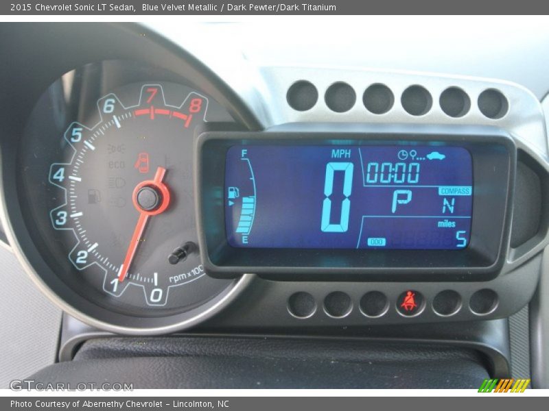 Blue Velvet Metallic / Dark Pewter/Dark Titanium 2015 Chevrolet Sonic LT Sedan