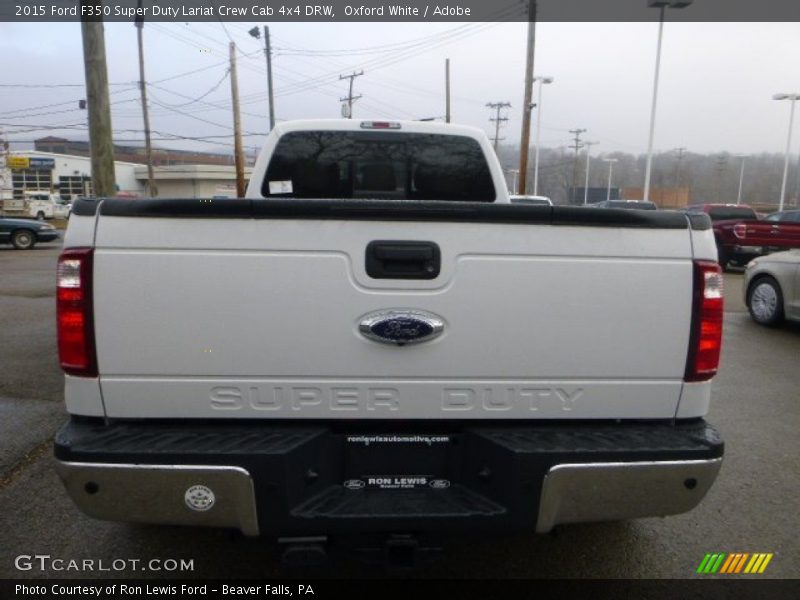 Oxford White / Adobe 2015 Ford F350 Super Duty Lariat Crew Cab 4x4 DRW
