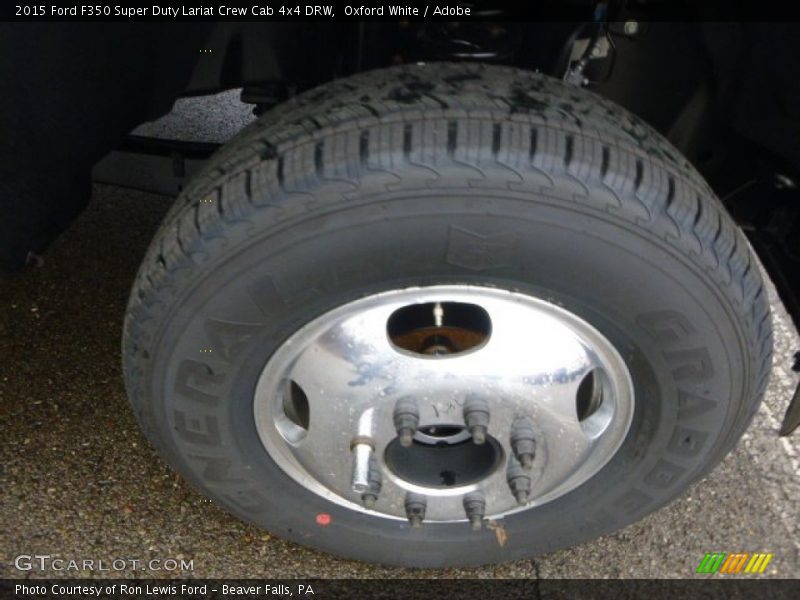 Oxford White / Adobe 2015 Ford F350 Super Duty Lariat Crew Cab 4x4 DRW