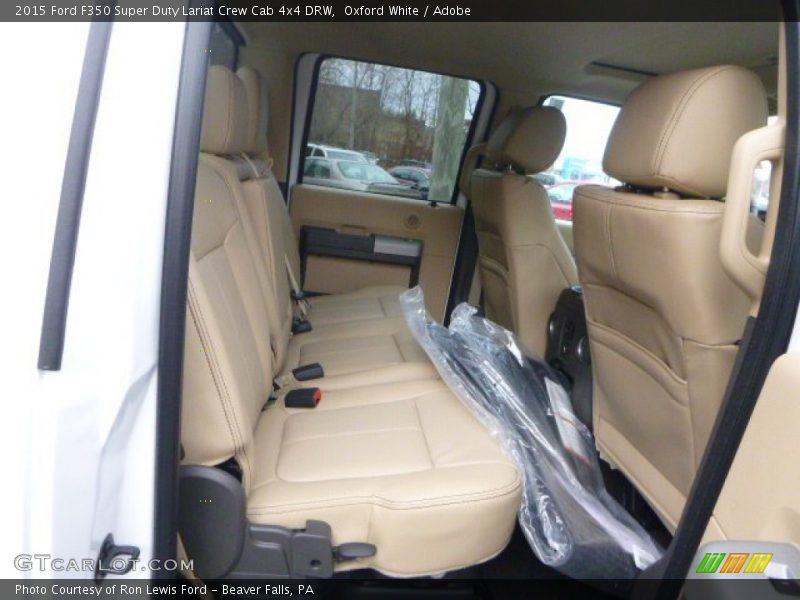 Oxford White / Adobe 2015 Ford F350 Super Duty Lariat Crew Cab 4x4 DRW