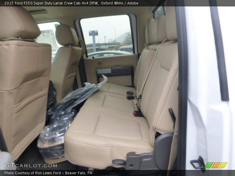 Oxford White / Adobe 2015 Ford F350 Super Duty Lariat Crew Cab 4x4 DRW