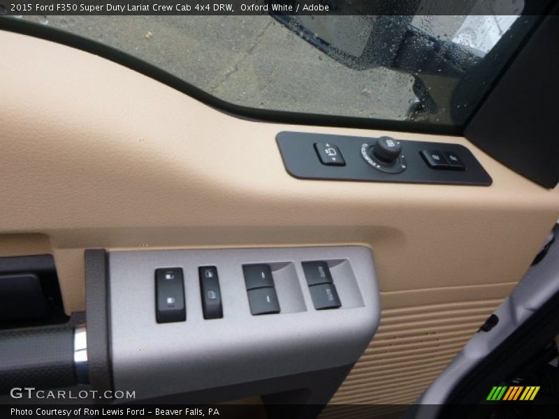 Oxford White / Adobe 2015 Ford F350 Super Duty Lariat Crew Cab 4x4 DRW