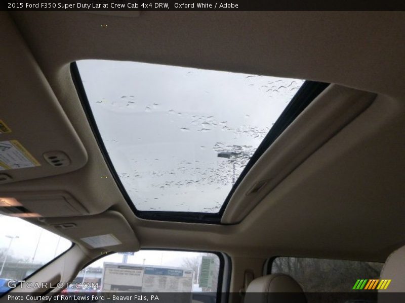 Oxford White / Adobe 2015 Ford F350 Super Duty Lariat Crew Cab 4x4 DRW