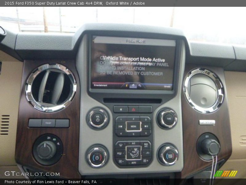 Oxford White / Adobe 2015 Ford F350 Super Duty Lariat Crew Cab 4x4 DRW