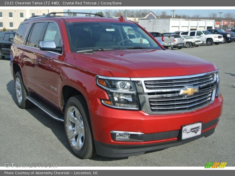 Crystal Red Tintcoat / Cocoa/Dune 2015 Chevrolet Tahoe LTZ 4WD