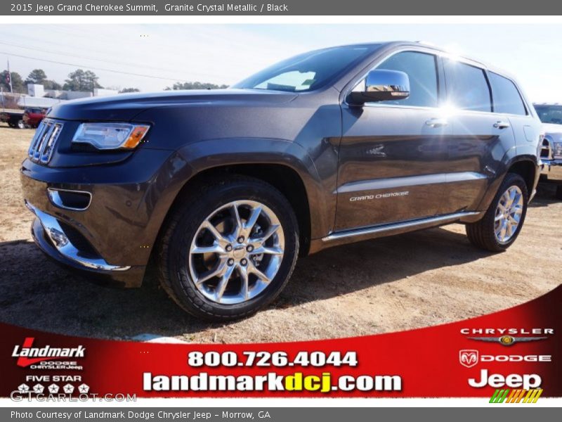 Granite Crystal Metallic / Black 2015 Jeep Grand Cherokee Summit