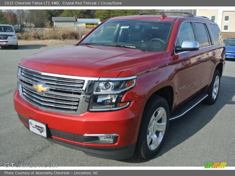 Crystal Red Tintcoat / Cocoa/Dune 2015 Chevrolet Tahoe LTZ 4WD