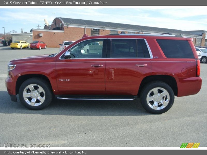 Crystal Red Tintcoat / Cocoa/Dune 2015 Chevrolet Tahoe LTZ 4WD