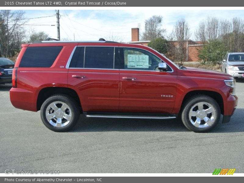 Crystal Red Tintcoat / Cocoa/Dune 2015 Chevrolet Tahoe LTZ 4WD