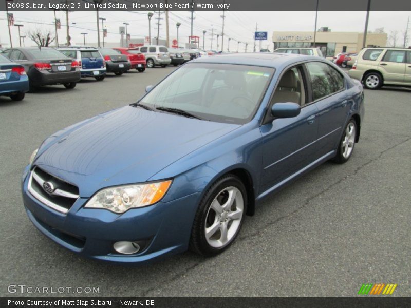 Newport Blue Pearl / Warm Ivory 2008 Subaru Legacy 2.5i Limited Sedan