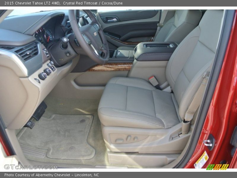 Crystal Red Tintcoat / Cocoa/Dune 2015 Chevrolet Tahoe LTZ 4WD