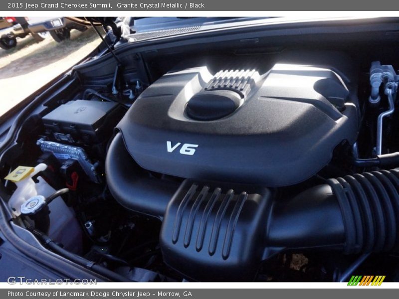 Granite Crystal Metallic / Black 2015 Jeep Grand Cherokee Summit