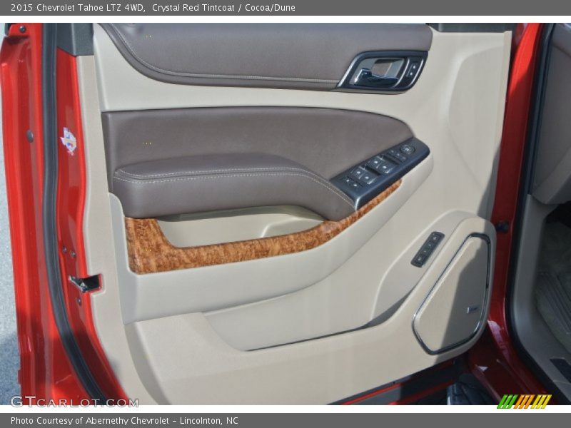 Crystal Red Tintcoat / Cocoa/Dune 2015 Chevrolet Tahoe LTZ 4WD