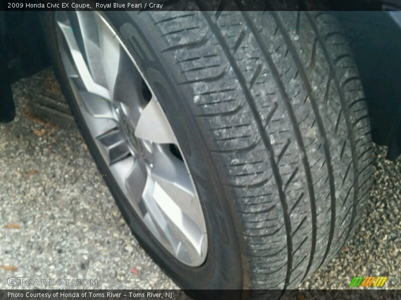 Royal Blue Pearl / Gray 2009 Honda Civic EX Coupe