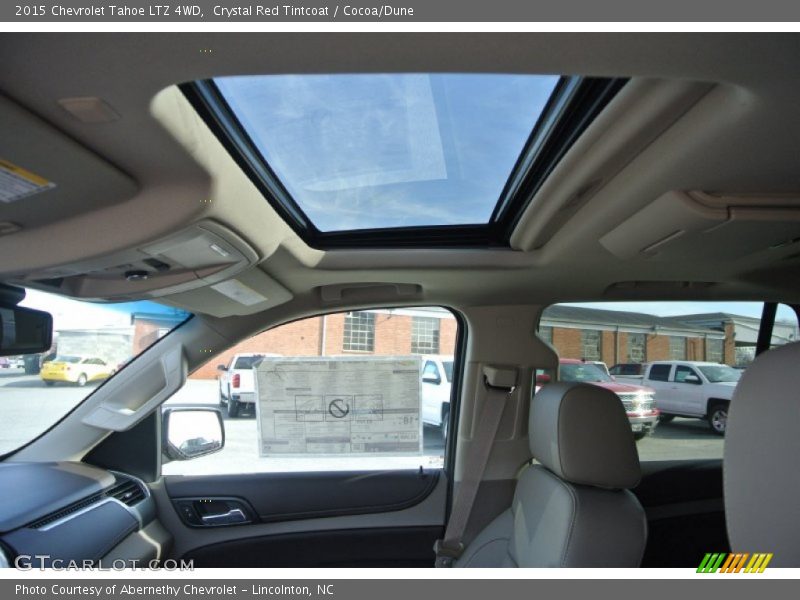 Crystal Red Tintcoat / Cocoa/Dune 2015 Chevrolet Tahoe LTZ 4WD