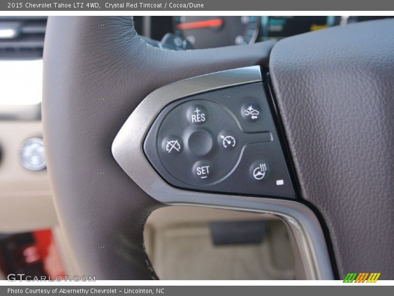 Crystal Red Tintcoat / Cocoa/Dune 2015 Chevrolet Tahoe LTZ 4WD