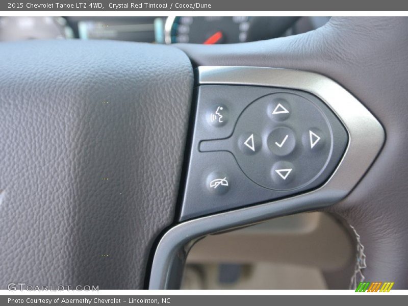 Crystal Red Tintcoat / Cocoa/Dune 2015 Chevrolet Tahoe LTZ 4WD