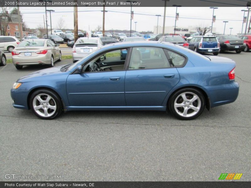 Newport Blue Pearl / Warm Ivory 2008 Subaru Legacy 2.5i Limited Sedan