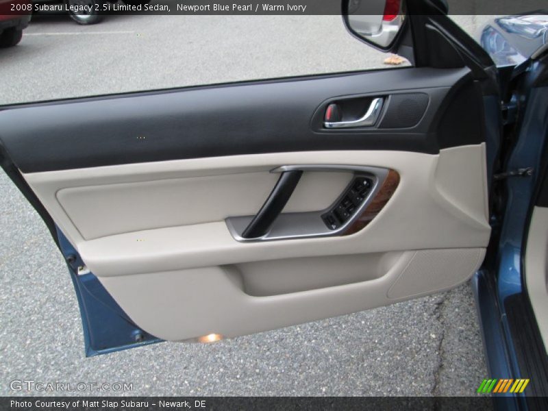 Newport Blue Pearl / Warm Ivory 2008 Subaru Legacy 2.5i Limited Sedan