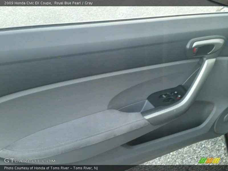 Royal Blue Pearl / Gray 2009 Honda Civic EX Coupe