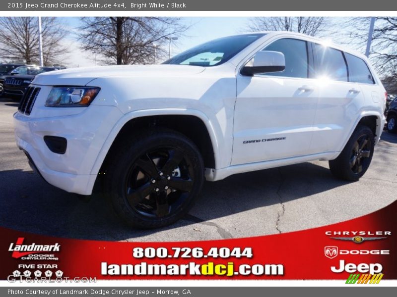 Bright White / Black 2015 Jeep Grand Cherokee Altitude 4x4