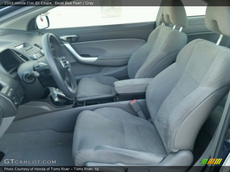Royal Blue Pearl / Gray 2009 Honda Civic EX Coupe