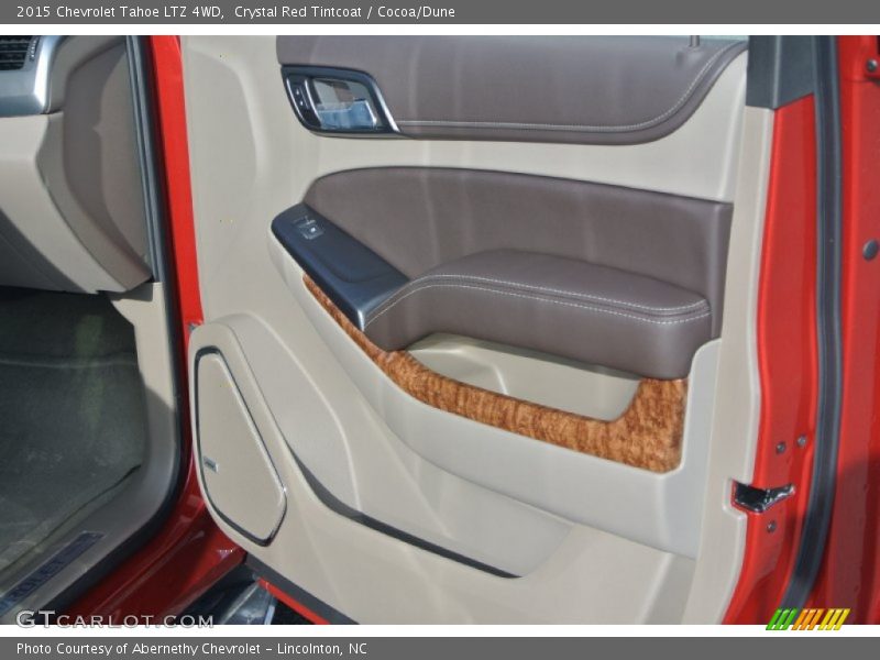 Crystal Red Tintcoat / Cocoa/Dune 2015 Chevrolet Tahoe LTZ 4WD