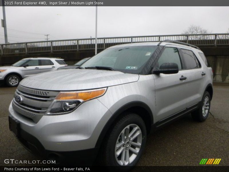 Ingot Silver / Medium Light Stone 2015 Ford Explorer 4WD