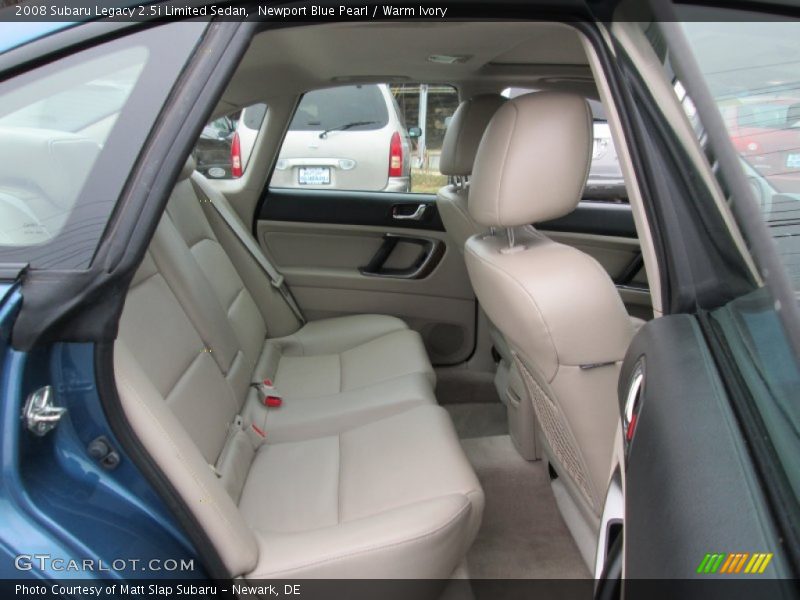 Rear Seat of 2008 Legacy 2.5i Limited Sedan