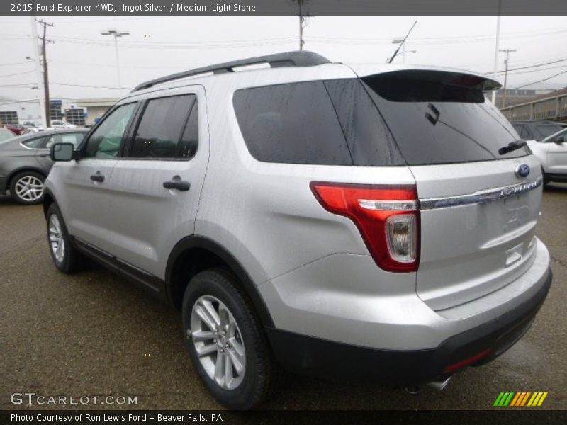 Ingot Silver / Medium Light Stone 2015 Ford Explorer 4WD