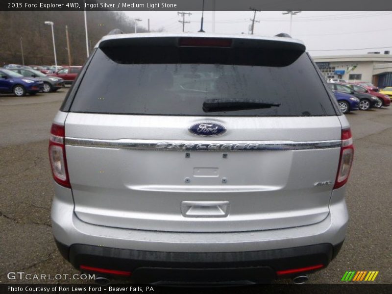 Ingot Silver / Medium Light Stone 2015 Ford Explorer 4WD