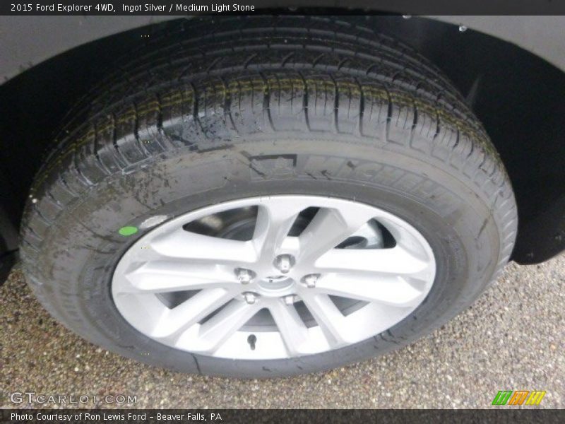 Ingot Silver / Medium Light Stone 2015 Ford Explorer 4WD