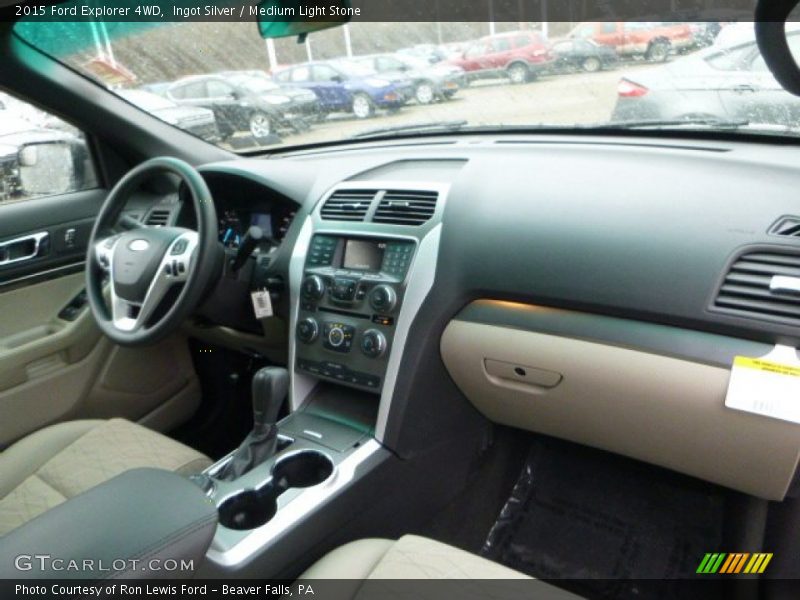 Ingot Silver / Medium Light Stone 2015 Ford Explorer 4WD