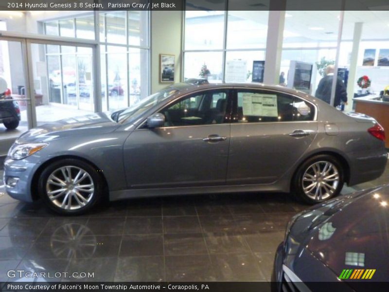Parisian Gray / Jet Black 2014 Hyundai Genesis 3.8 Sedan