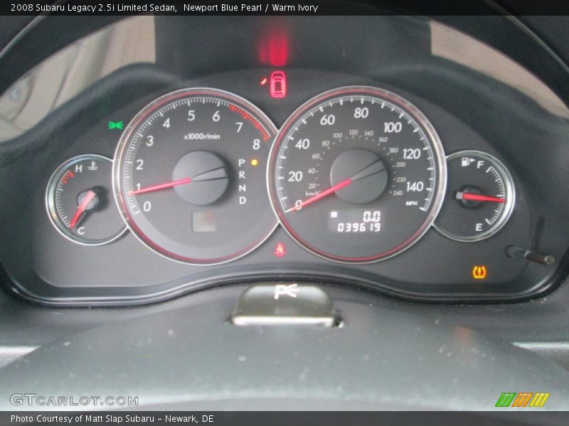  2008 Legacy 2.5i Limited Sedan 2.5i Limited Sedan Gauges